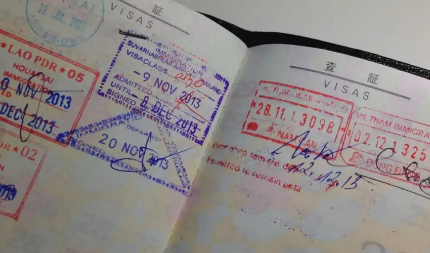 Laos visa sticker